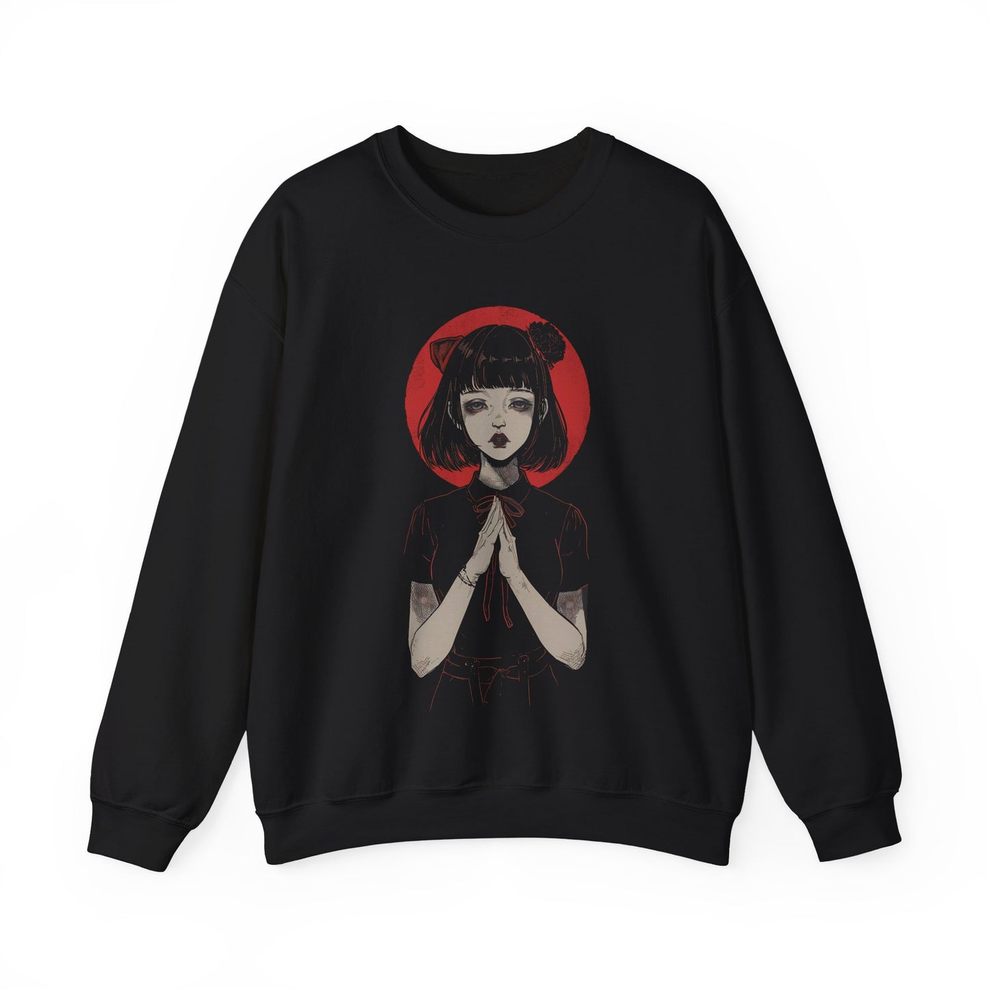 Anime Girl Praying Unisex Sweatshirt OBSCVRAL