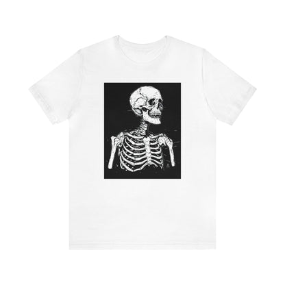 Black Skull Unisex White T-Shirt OBSCVRAL