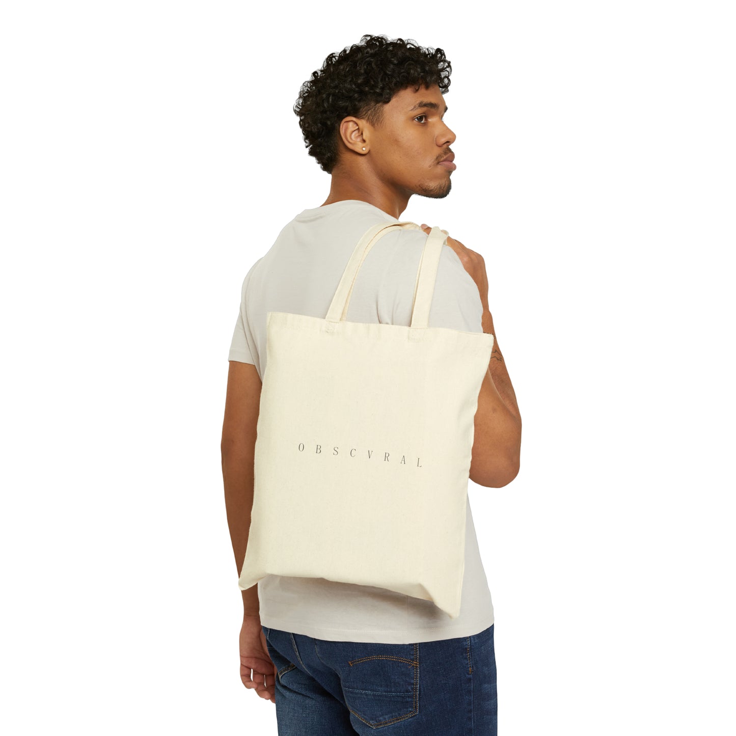 Dripping Face - Cotton Canvas Tote Bag OBSCVRAL