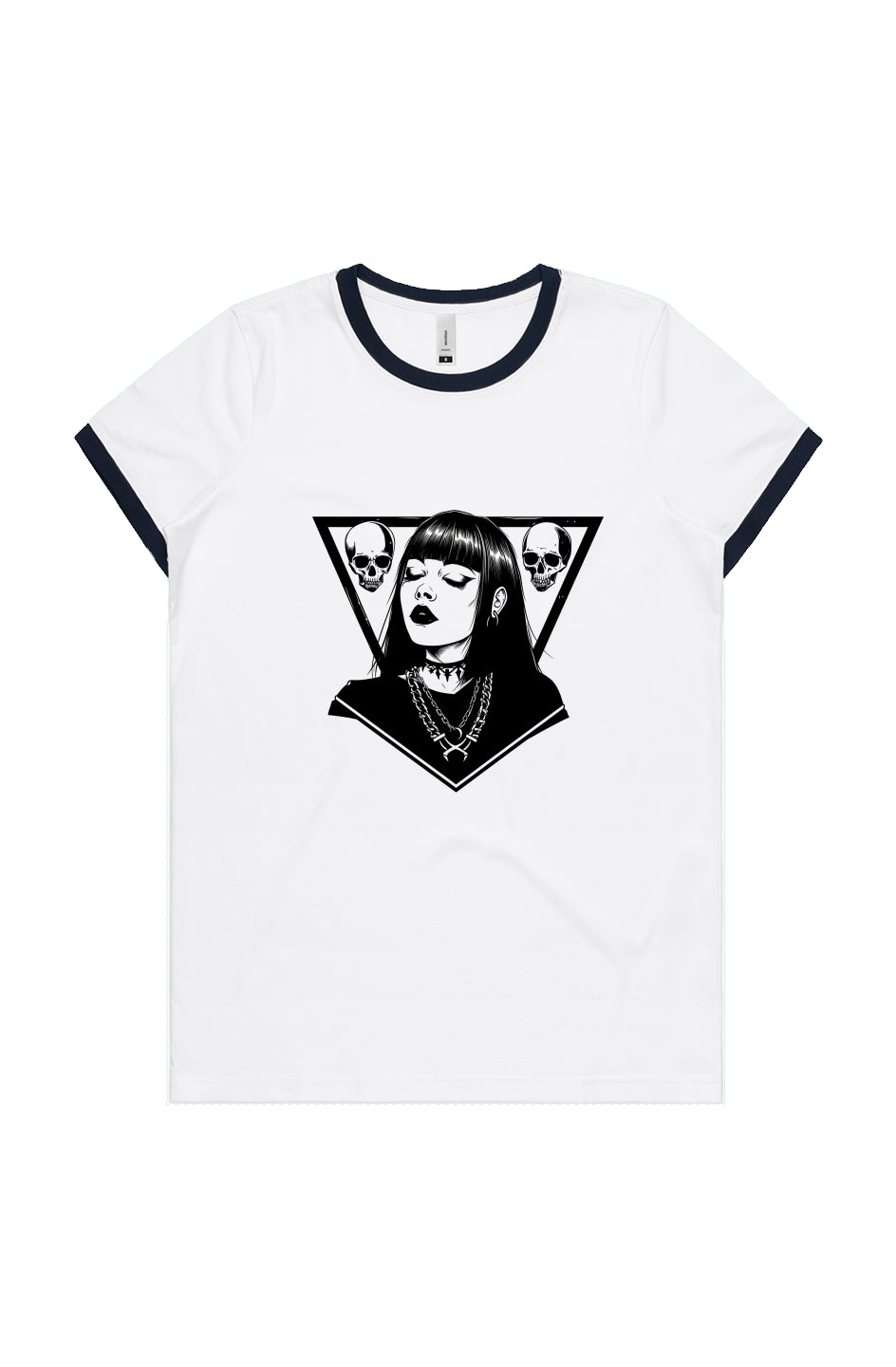 Girl N Skulls Ringer T-Shirt OBSCVRAL