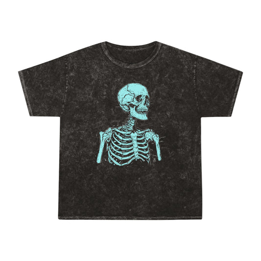 Green Skull Mineral Wash T-Shirt OBSCVRAL