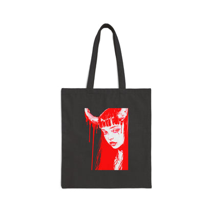 Ley Horns - Cotton Canvas Tote Bag OBSCVRAL