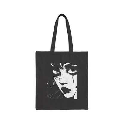 Looking Girl - Cotton Canvas Tote Bag OBSCVRAL