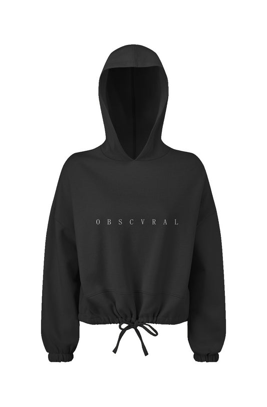 Obscvral Cropped Oversize Hooded Sweatshirt OBSCVRAL