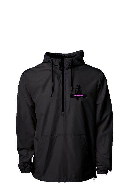 Russian Ghost Lightweight Pullover Windbreaker (Black) OBSCVRAL