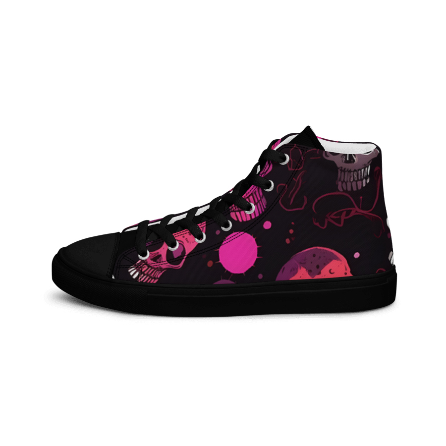 Skulls High Top Shoes OBSCVRAL